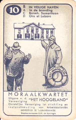 Afbeelding van Het Hoogeland-kwartetspel uit de jaren twintig - serie moraal