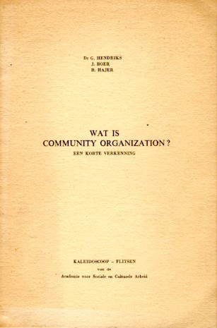 Wat is community organization?
