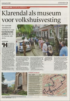 Artikel in de Gelderlander over de wijk Klarendal