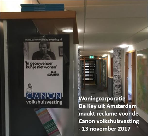 Affiches Canon Volkshuisvesting bij de Woningcorporatie De Key