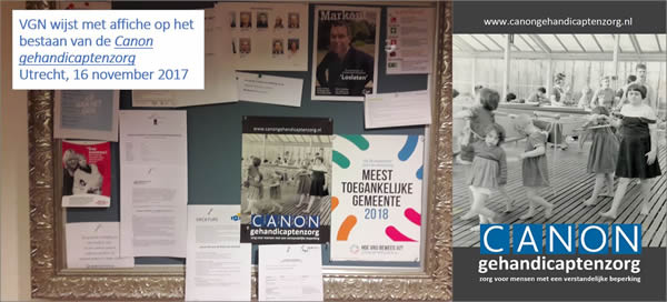 Affiche Canon gehandicaptenzorg bij de VGN